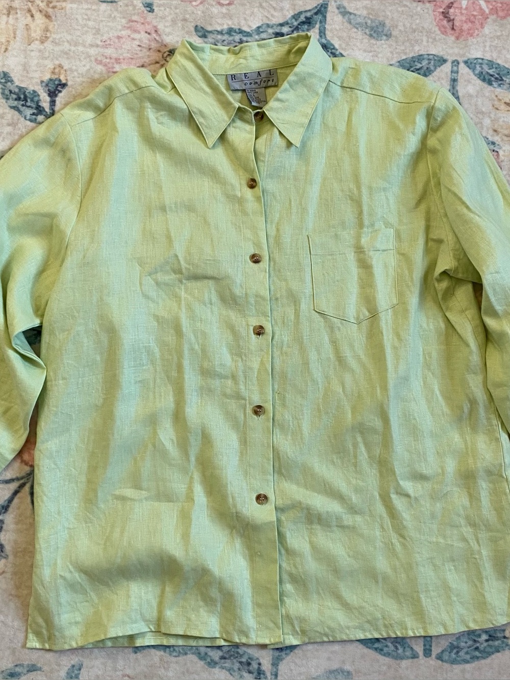 New Linen Button-Down Shirt - Picture 1 of 6